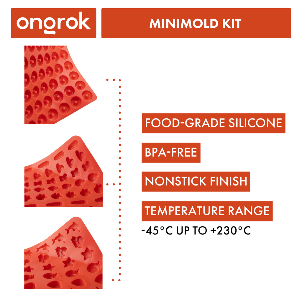 Ongrok - Silicone Gummy Molds with Droppers
