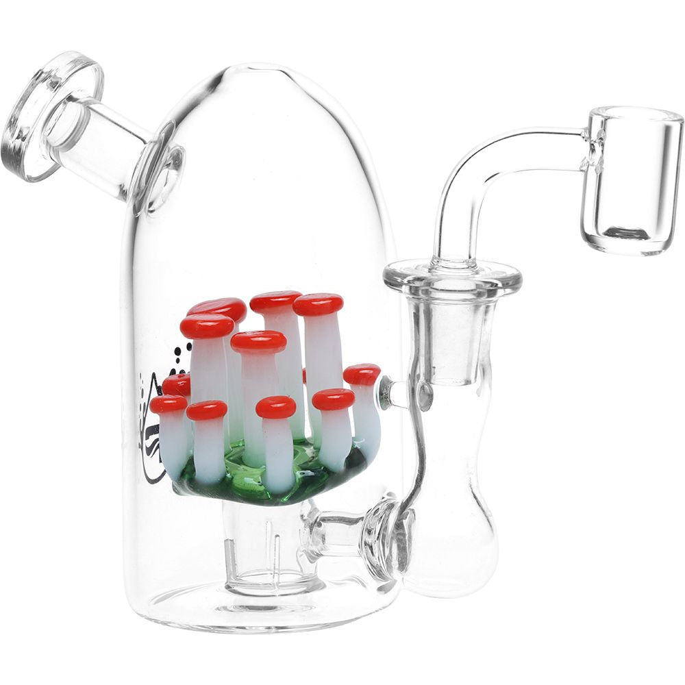 Pulsar ~ There's Not Mushroom Left In Here Mini Glass Dab Rig - 4.75" / 14mm F