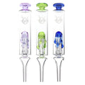 Pulsar ~ Honey Drip Glass Dab Straw - 7.5" / Assorted Colors 3ct