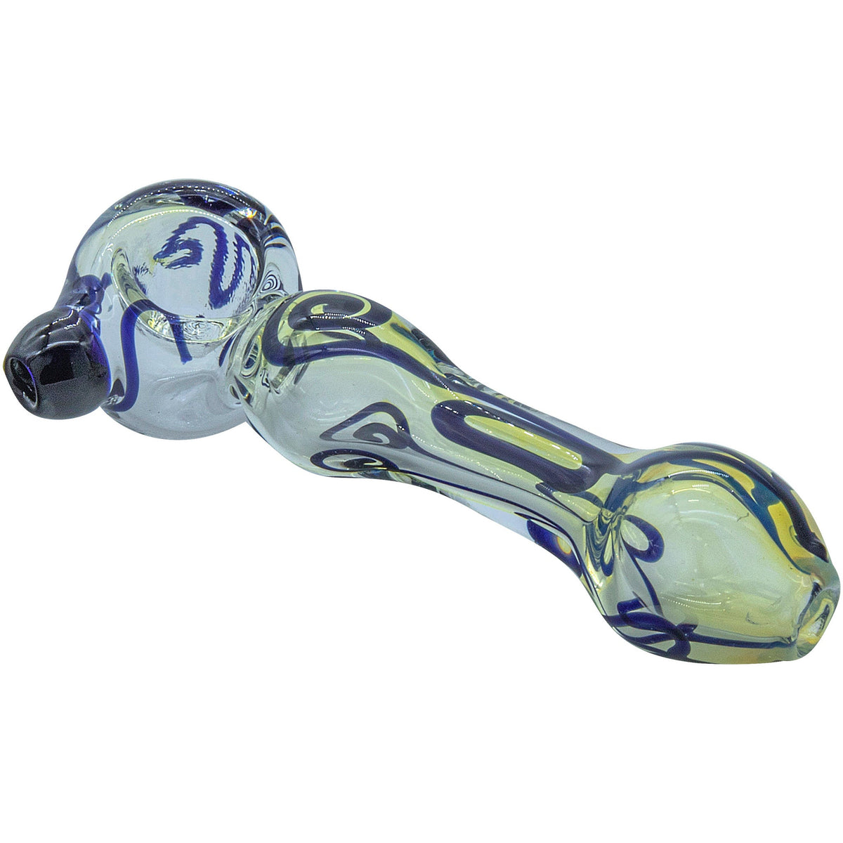 LA Pipes - "Painted Warrior Spoon" Glass Pipe