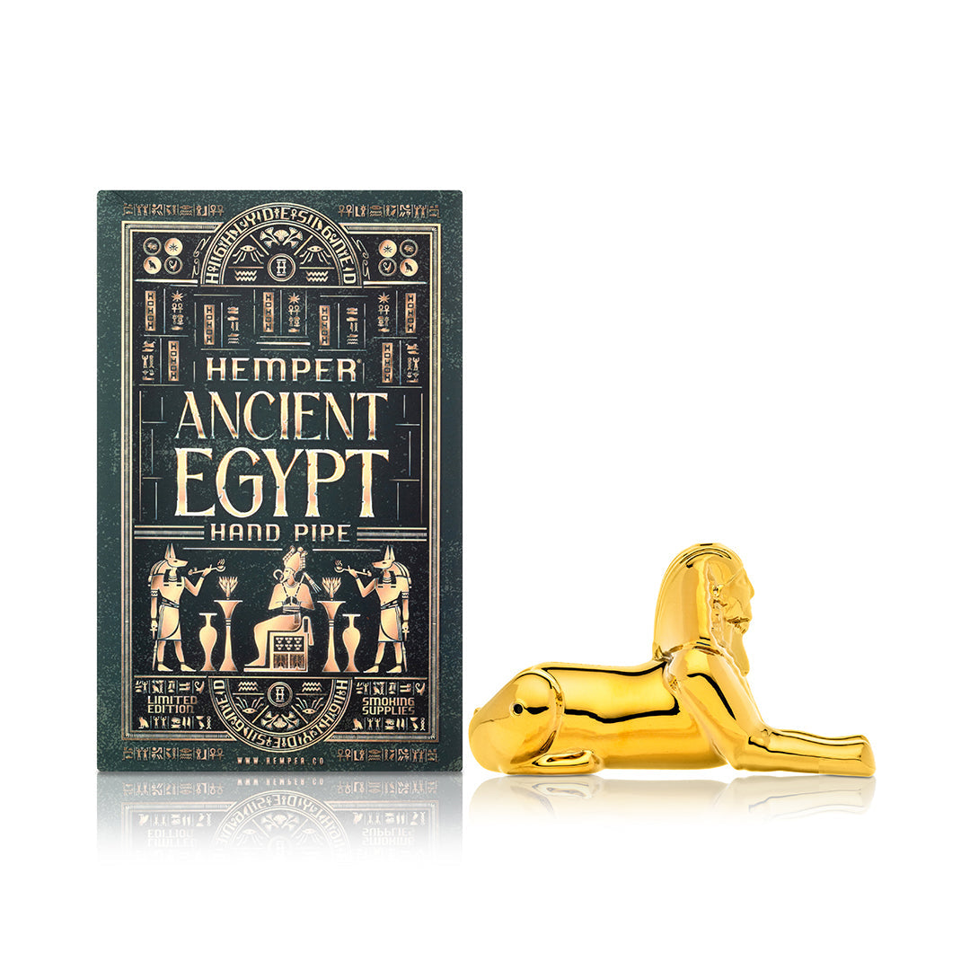 HEMPER -  Egypt Sphinx Glass Hand Pipe
