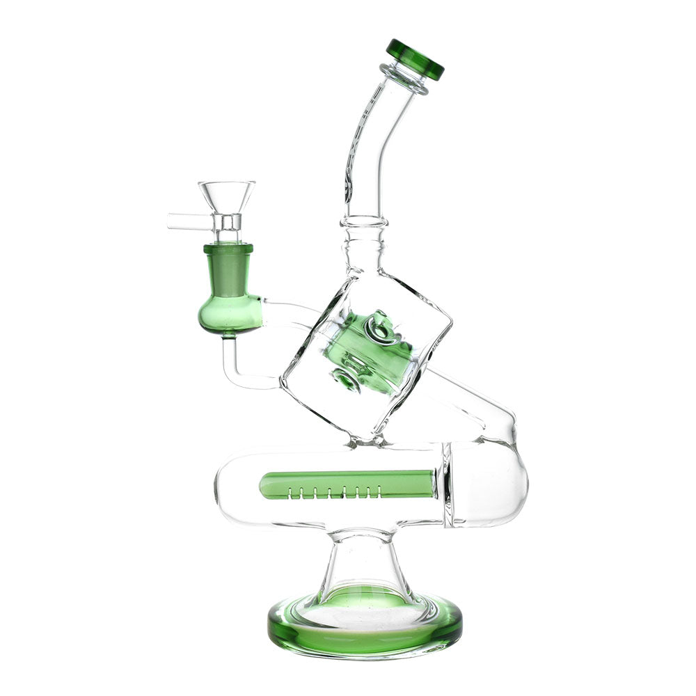Pulsar ~ Inception Cube Water Pipe- 10.5"/14mm F/Colors Vary