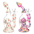 Pulsar ~ Shroom Celebration Water Pipe | 8" | 14mm F