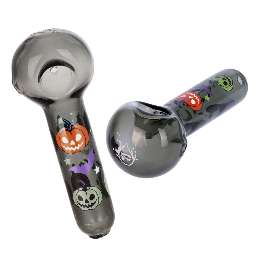 Pulsar ~ Halloween Party Herb Pipe Glow Duo- 10" / 14mm F