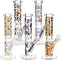 Pulsar ~ Design Series Straight Tube Glass Water Pipe | 12" | 14mm F