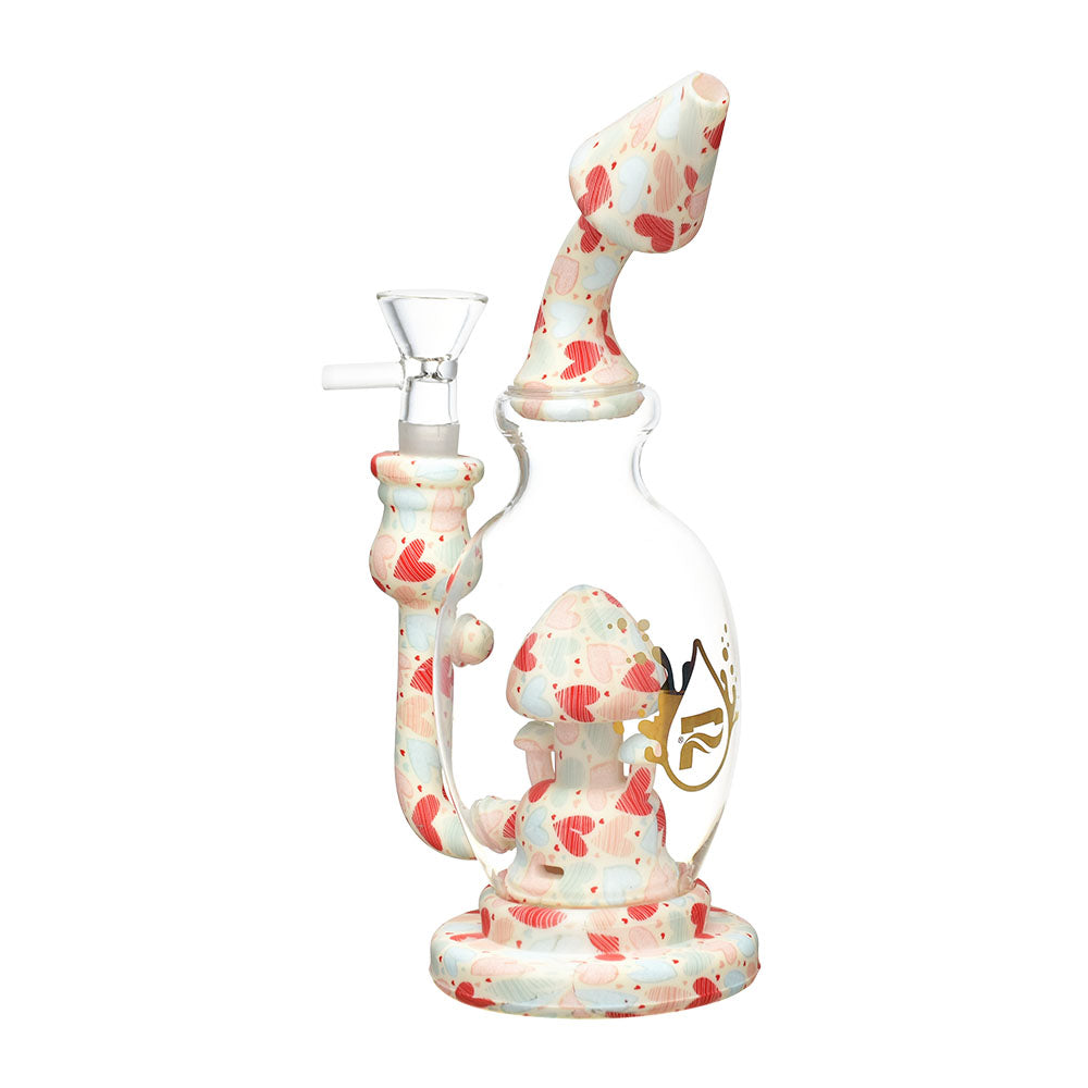 Pulsar ~ Shroom Celebration Water Pipe | 8" | 14mm F