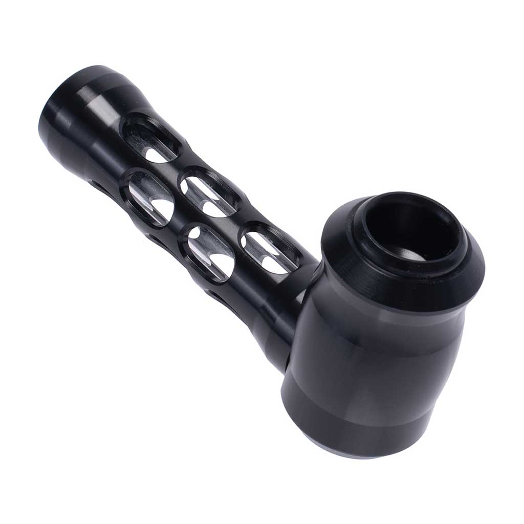 Honeybee Herb ~ ALUMINUM GLASS PERFORATED HAND PIPE