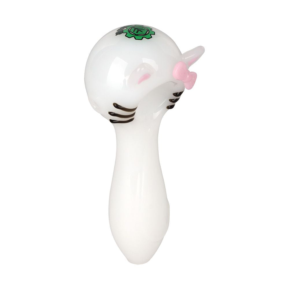 SeshGear ~ Cute Kitty Glass Spoon Pipe - 4"