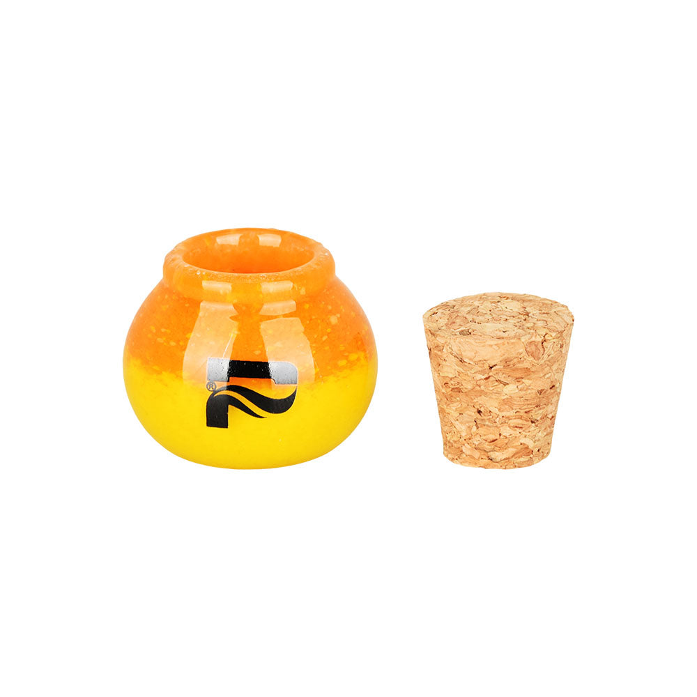 Pulsar ~ Puff & Stash Glass Spoon Pipe & Jar | 2.5"