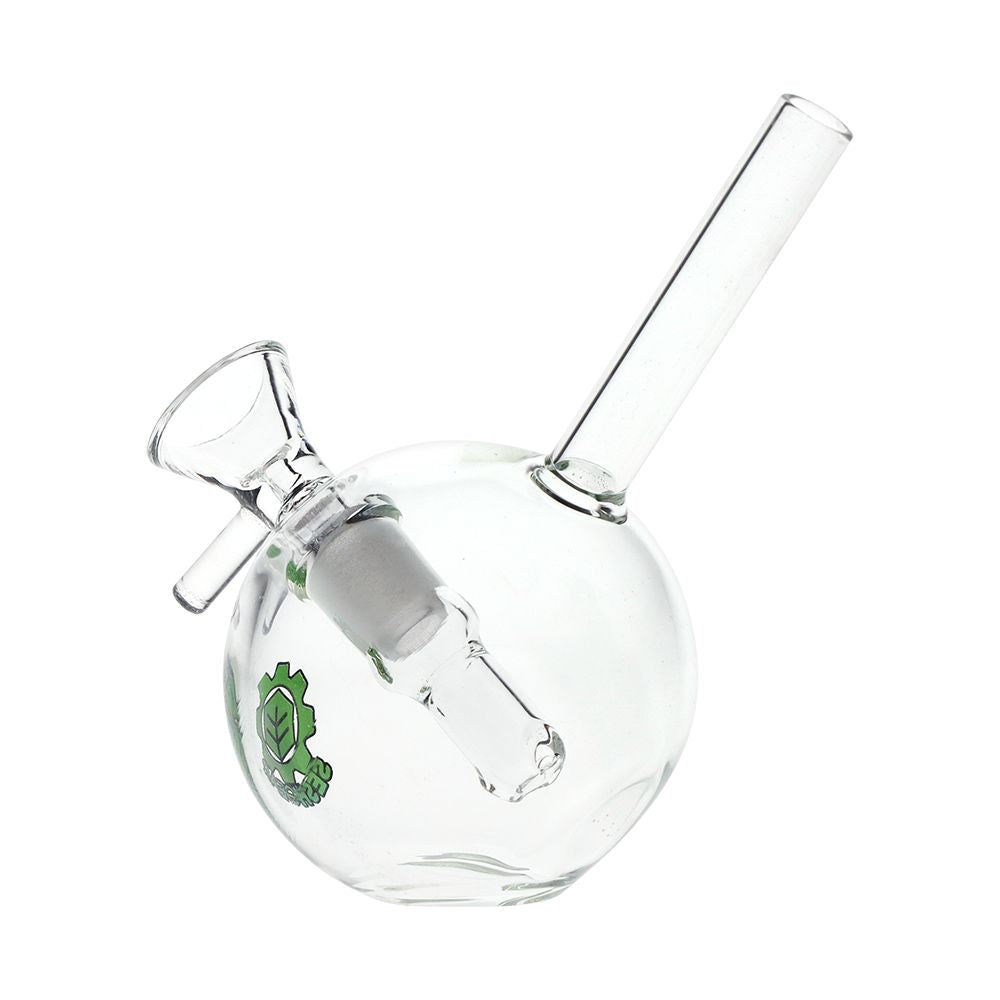 SeshGear ~ Round Ball Glass Water Pipe - 4.5" / 14mm F / Colors Vary