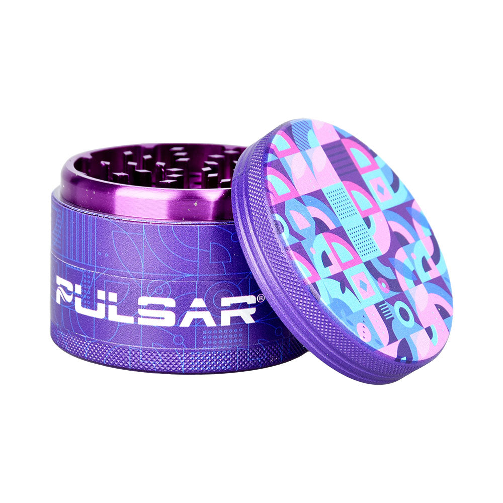 Pulsar ~ Design Series Grinder with Side Art - Candy Floss / 4pc / 2.5"