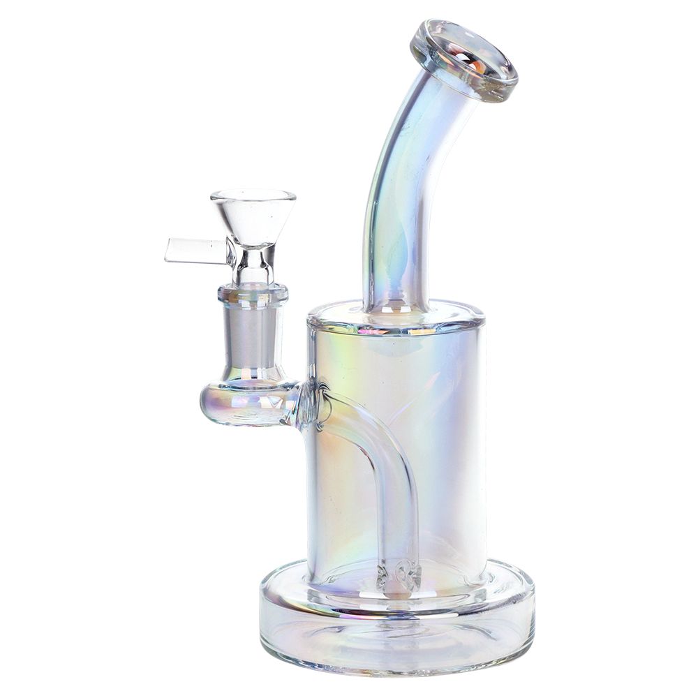 SeshGear ~ Electroplated Glass Rig - 7" / 14mm F / Assorted Colors 3ct