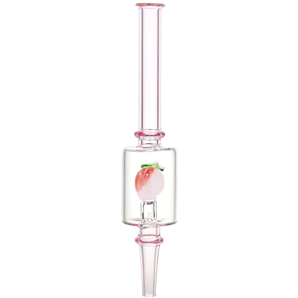 Pulsar ~ Fruit Series Peaches & Cream Glow in The Dark Dab Rig Kit - 8" / 14mm F