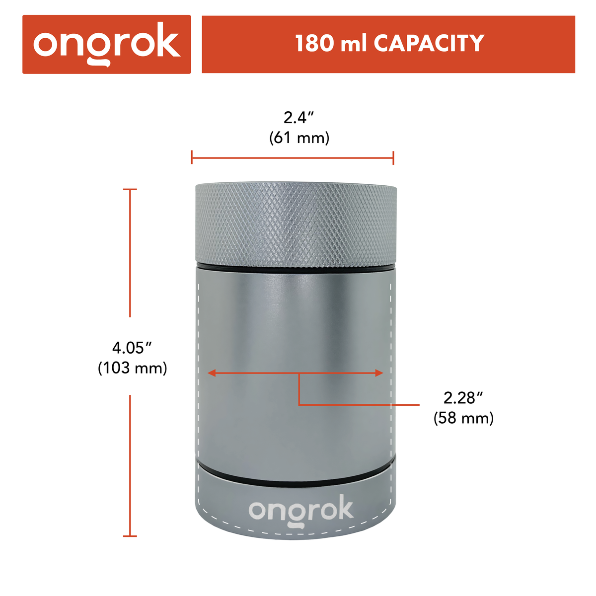 Ongrok - Aluminum Metal Storage Jar
