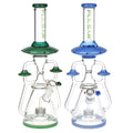 Pulsar ~ Far-Out Visitors Recycler Glass Water Pipe | 17.25" | 19mm F