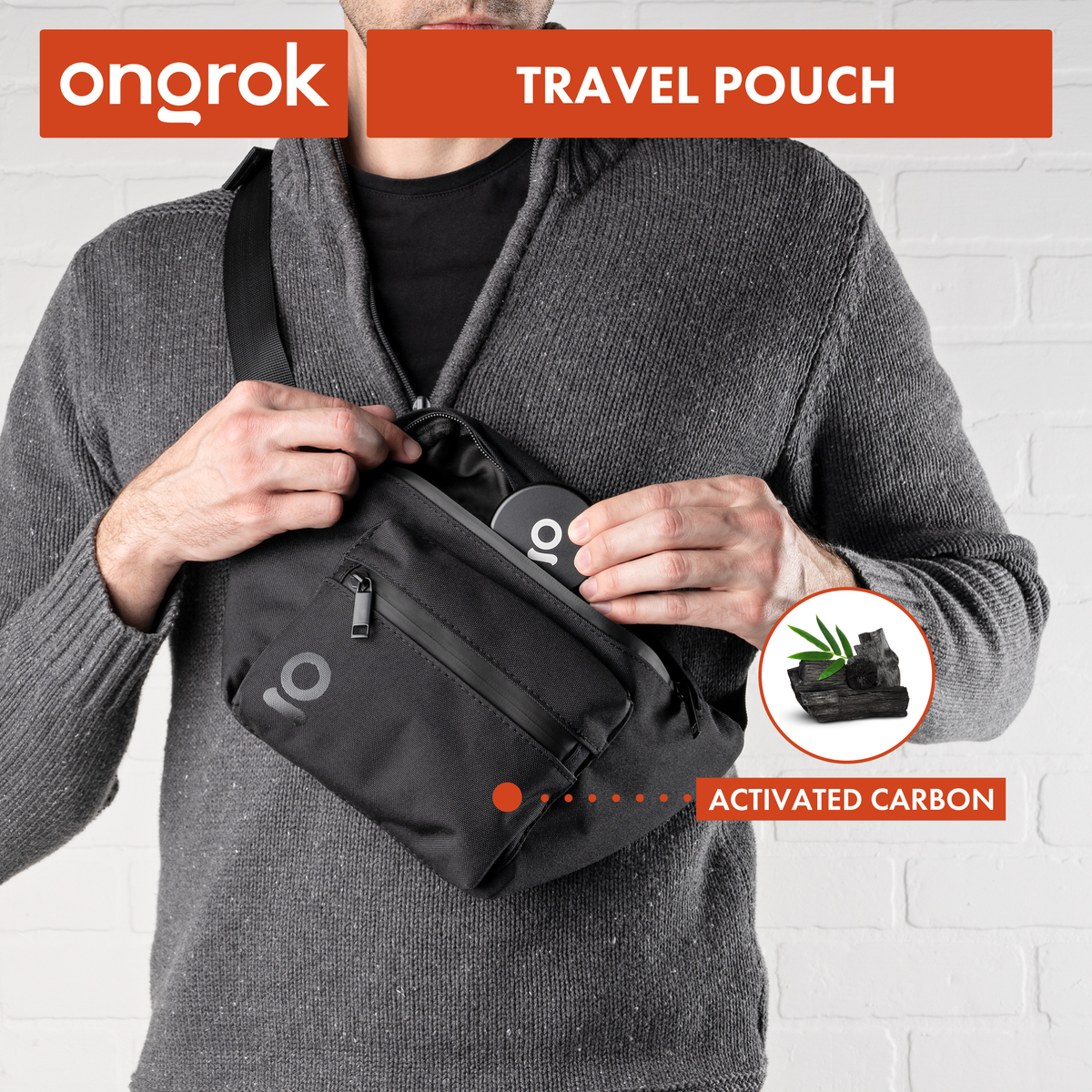 Ongrok - Carbon-lined Fanny Pack / Travel Pouch