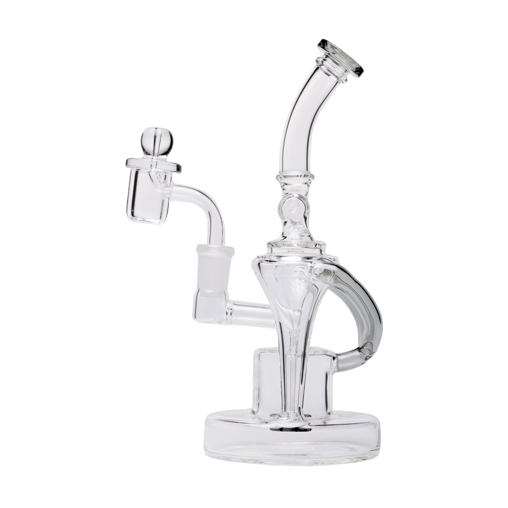 Human Grade - Dualing Recycler Glass Rig Water Pipe