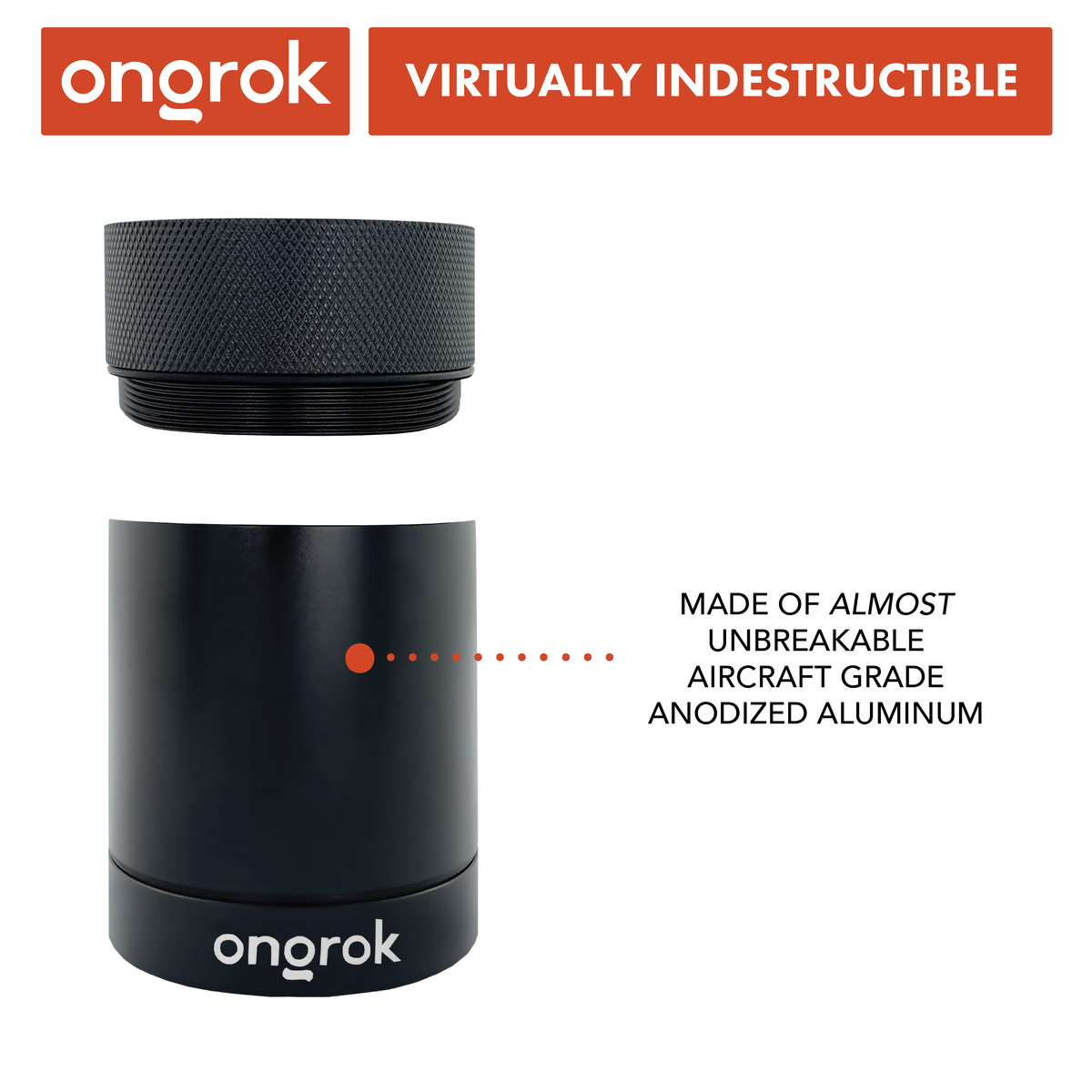 Ongrok - Aluminum Metal Storage Jar