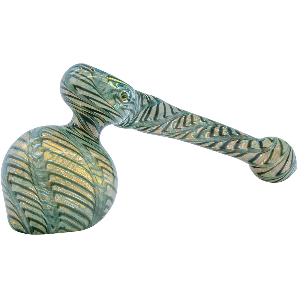 LA Pipes - Full Rake Fumed Hammer Bubbler Pipe 6"