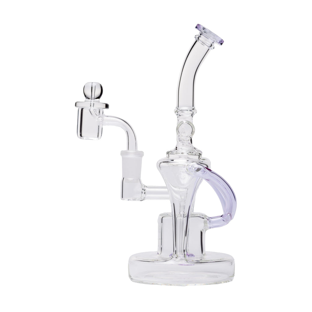 Human Grade - Dualing Recycler Glass Rig Water Pipe