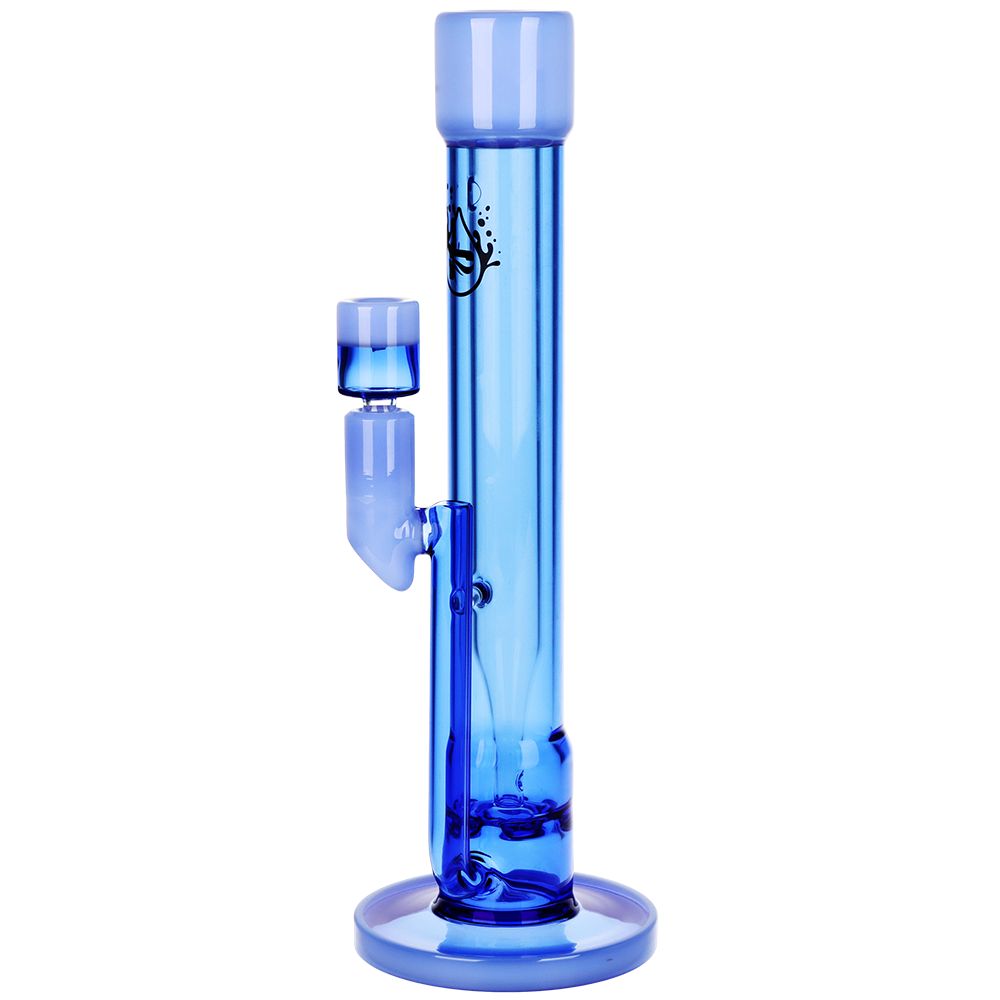 Pulsar ~ Transporter Kicked Straight Tube Glass Water Pipe | 14" | 14mm F