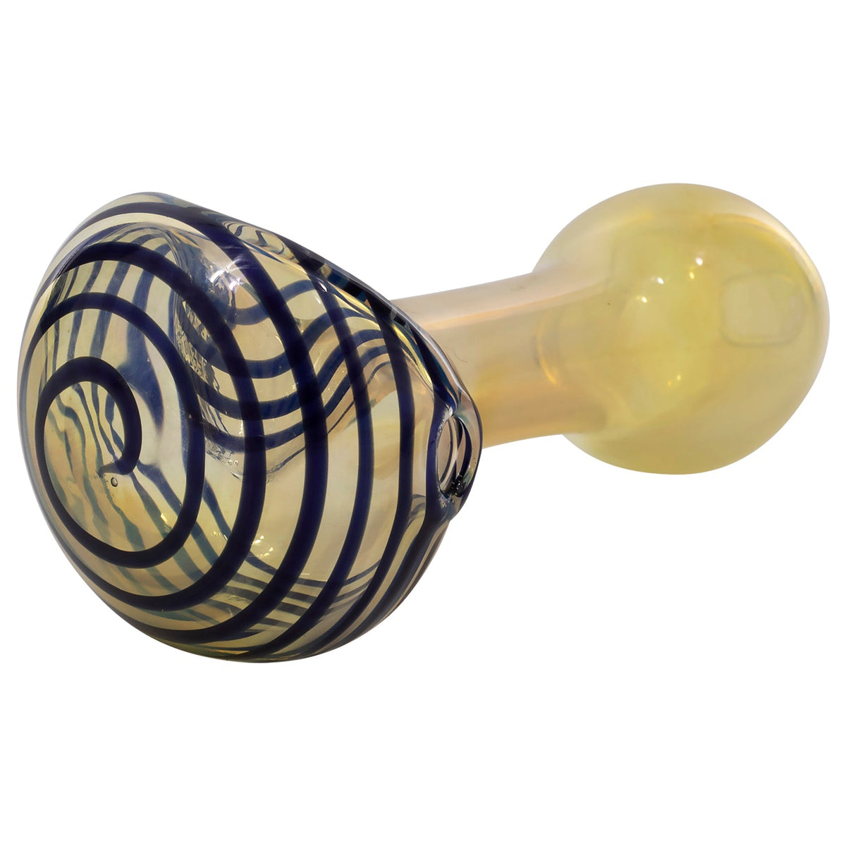 LA Pipes - Spiral-Head Color Changing Glass Spoon Pipe