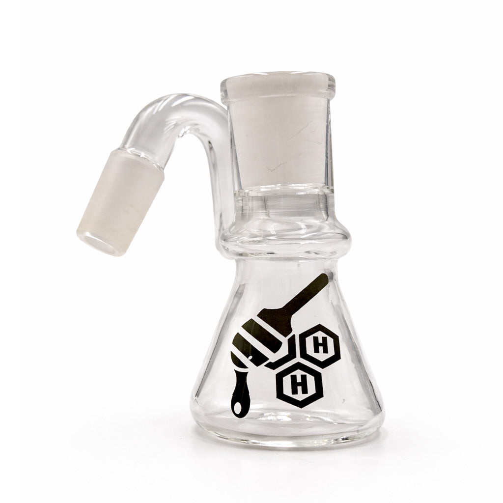 Honeybee Herb ~  BEAKER BASE GLASS SWAN ARM MINI DRY ASH CATCHER
