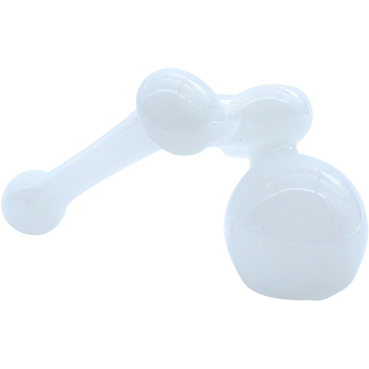 LA Pipes - "Ivory Sidecar" Glass Sidecar Bubbler Pipe