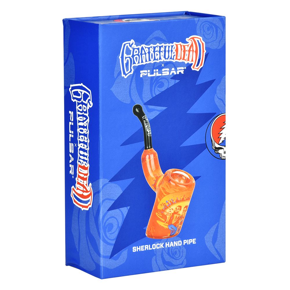Pulsar ~ Grateful Dead x Pulsar Inside Print Bent Sherlock Pipe | 4"