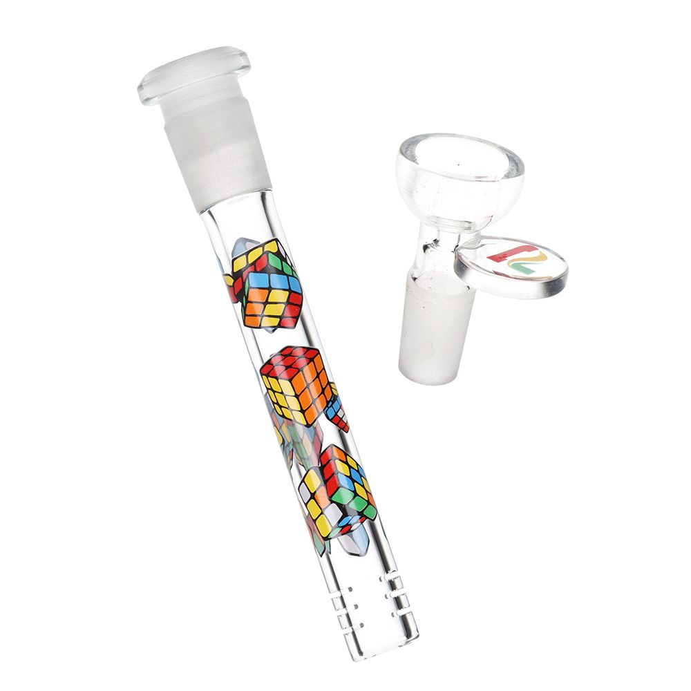 Pulsar ~ Design Series Straight Tube Glass Water Pipe | 12" | 14mm F