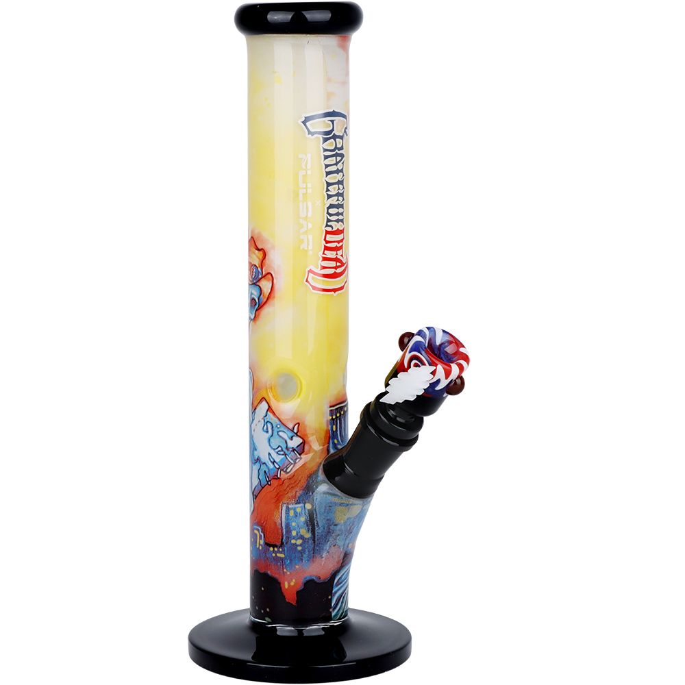 Pulsar ~ The Grateful Dead x Pulsar Inside Print Straight Tube Glass Water Pipe | 11.25" | 14mm F