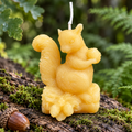 Squirrel Beeswax Candle