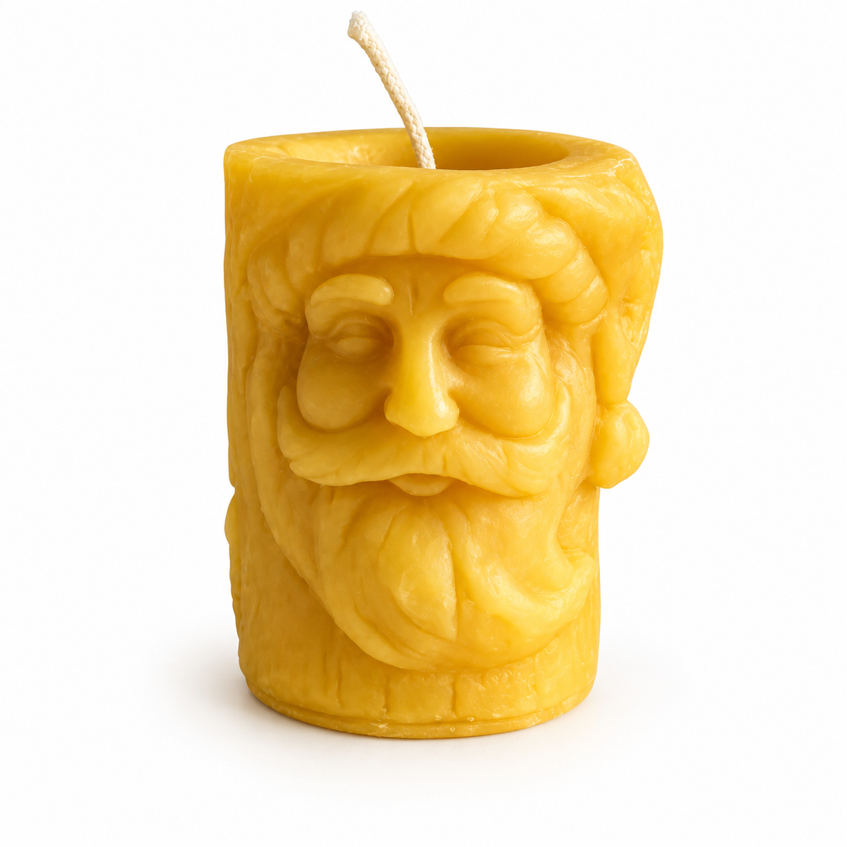 Christmas Beeswax Pillar Candles Santa Snowman Reindeer Gingerbread Holiday Gifts