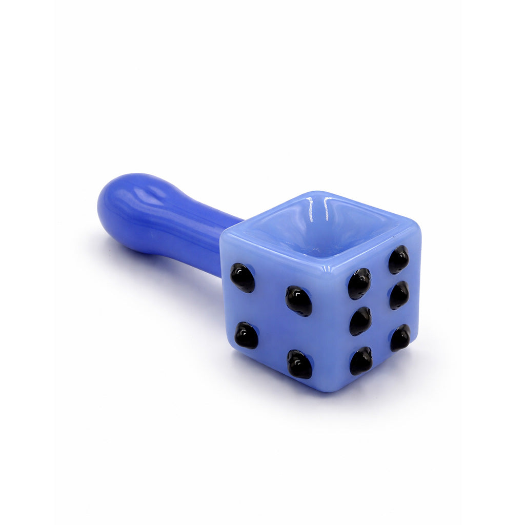 Honeybee Herb ~ DICE DESIGN GLASS HAND PIPE