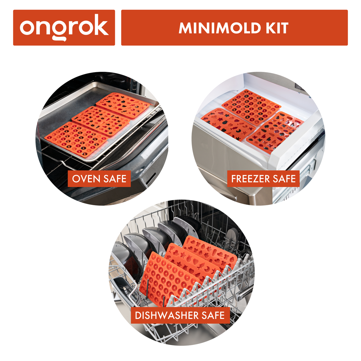 Ongrok - Silicone Gummy Molds with Droppers