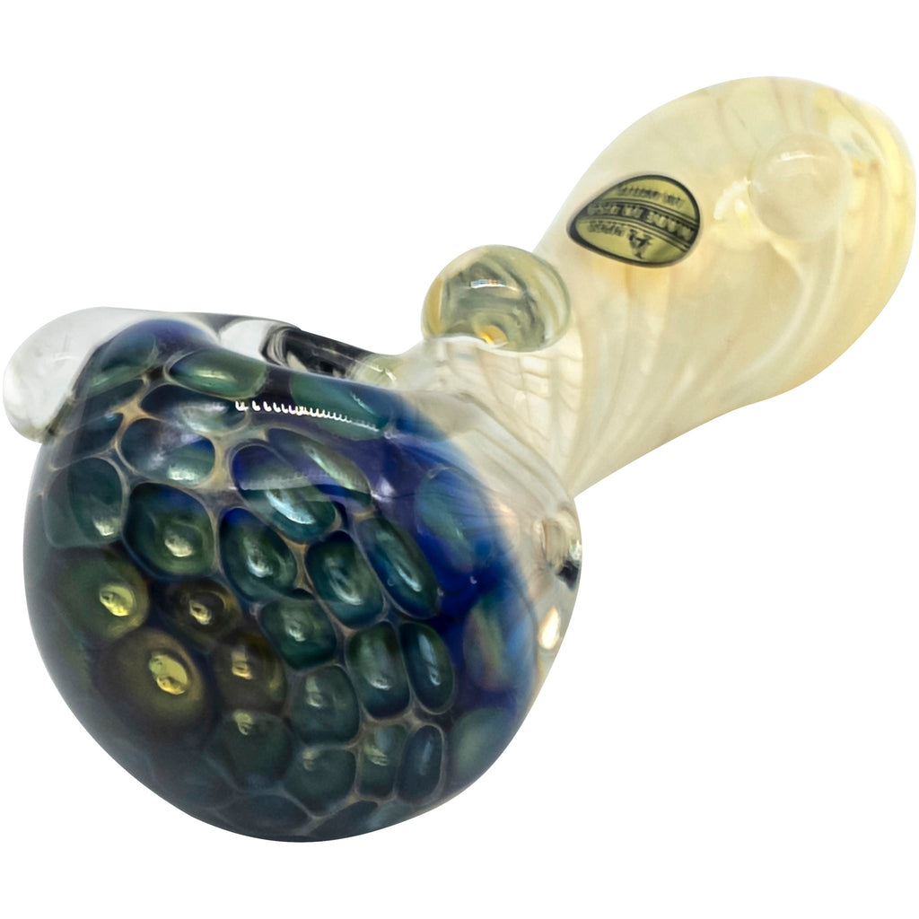 LA Pipes - "The Hive" Honeycomb Color Changing Glass Pipe