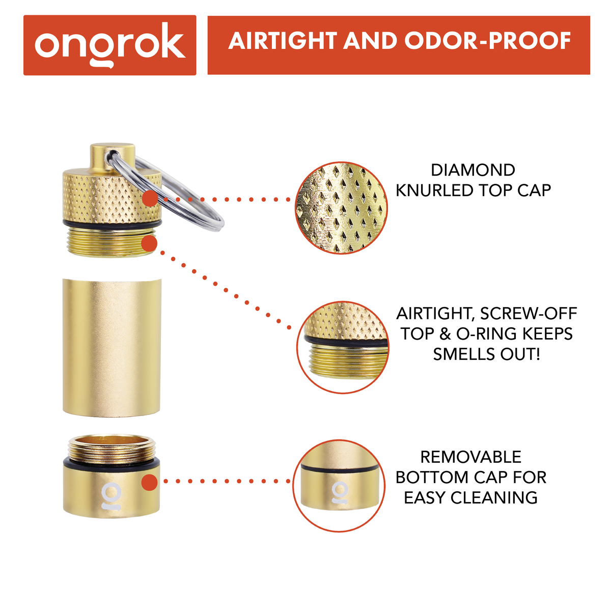 Ongrok - Small Storage Keychain