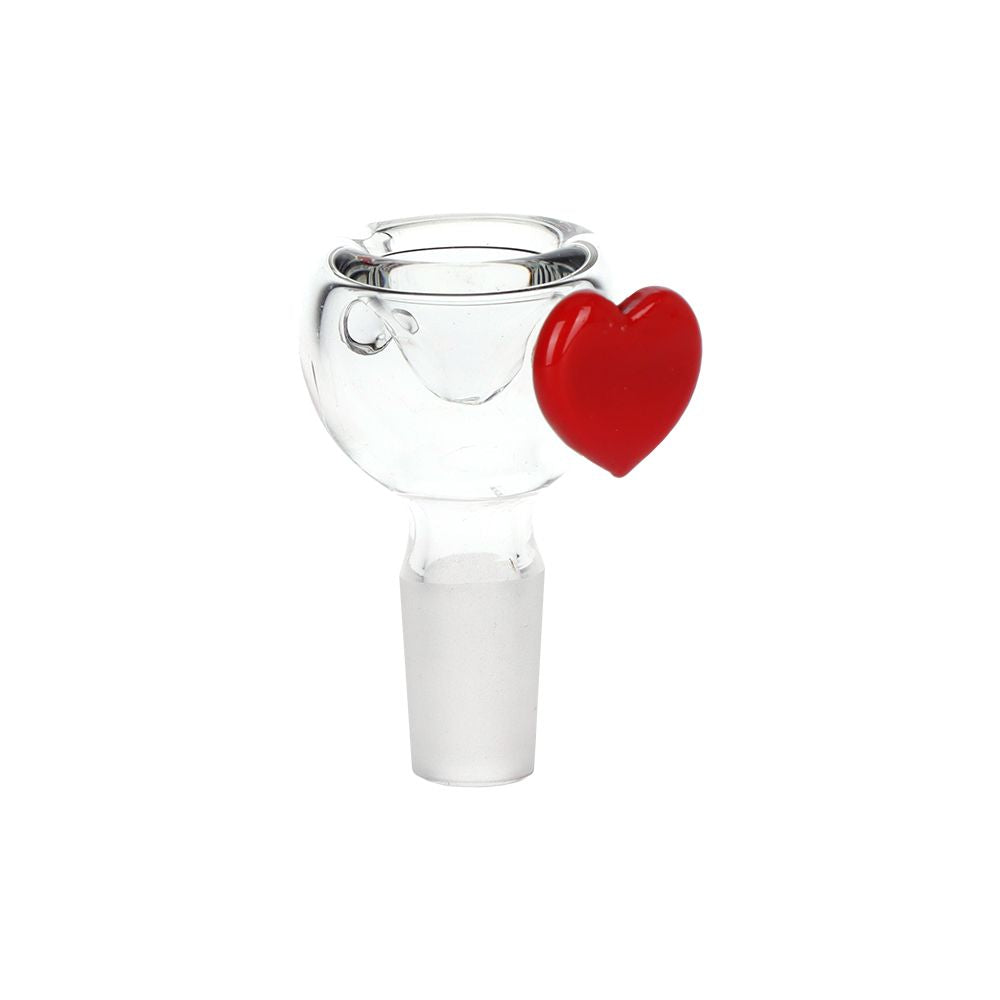 Pulsar ~ Valentines Heart Vase Glass Water Pipe - 8.25" / 14mm F