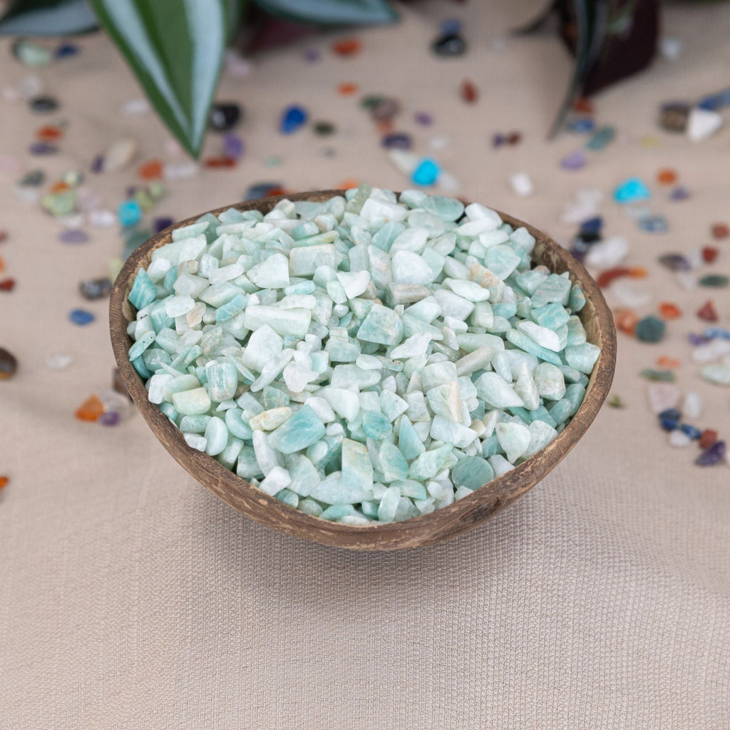 Amazonite Crystal Chips 1lb