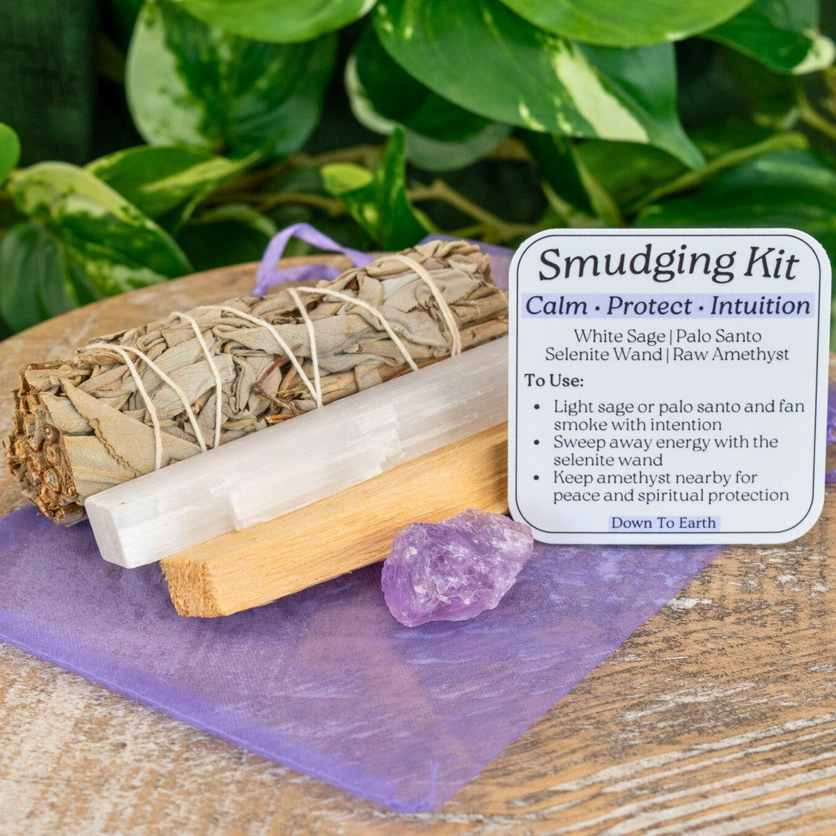 Amethyst Smudging Kit