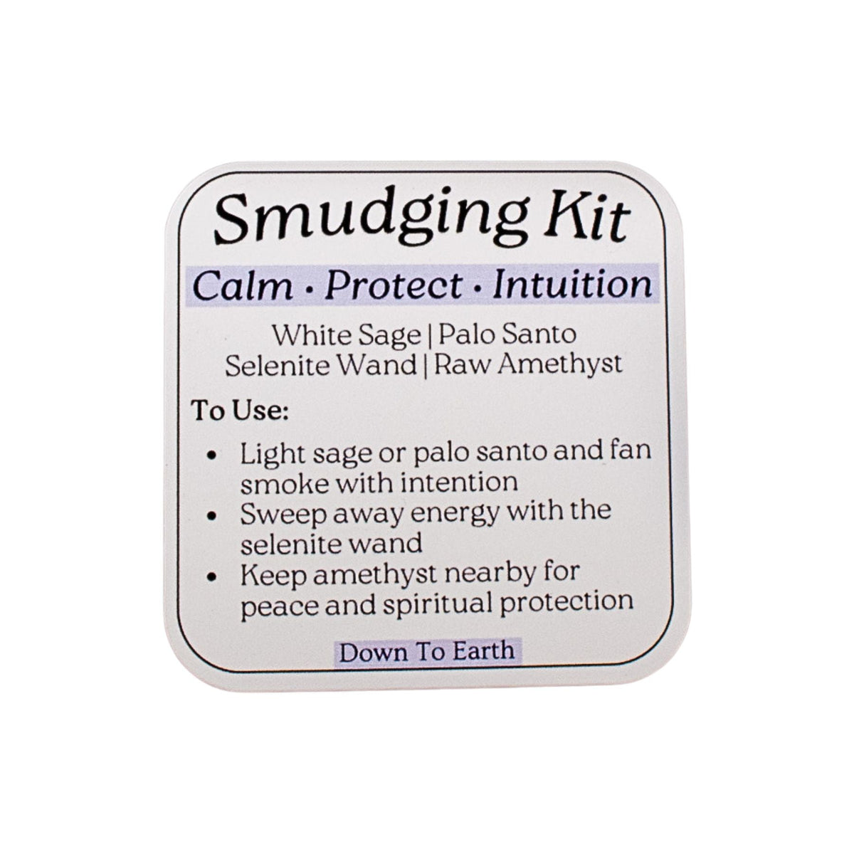 Amethyst Smudging Kit