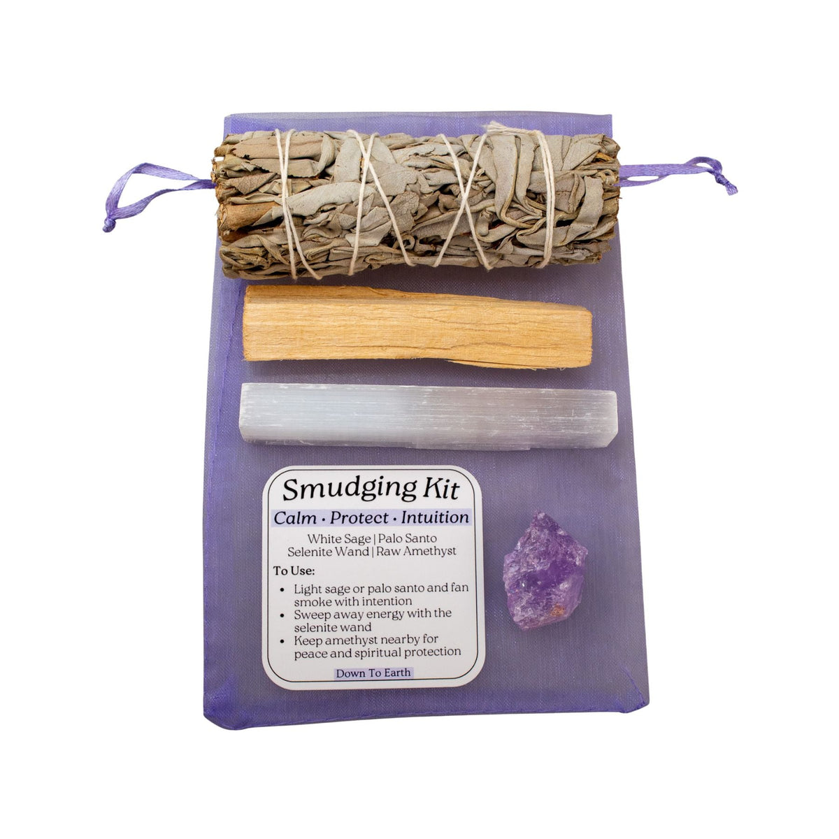 Amethyst Smudging Kit