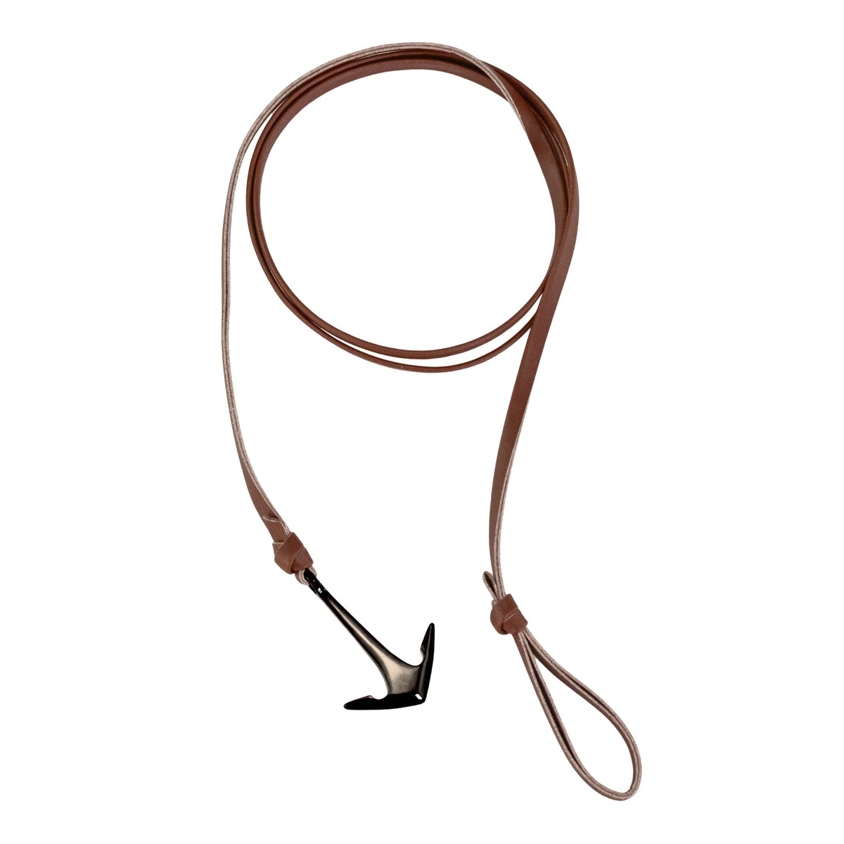 Anchor Clasp Leather Wrap Bracelet