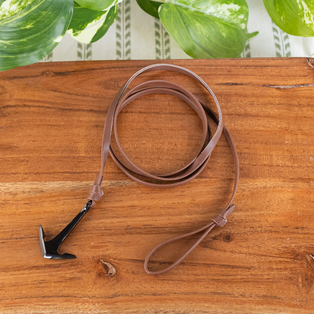 Anchor Clasp Leather Wrap Bracelet
