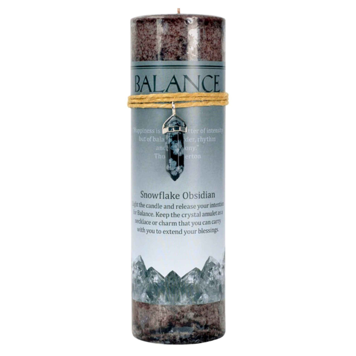 Crystal Energy Pillar Candle