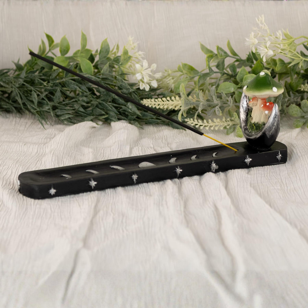 Black Mushroom Incense Burner