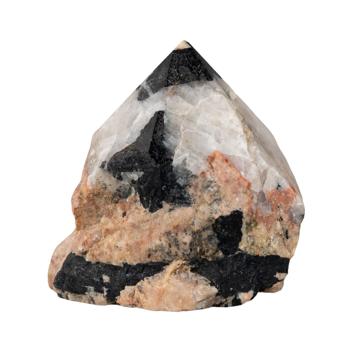 Black Tourmaline with Feldspar
