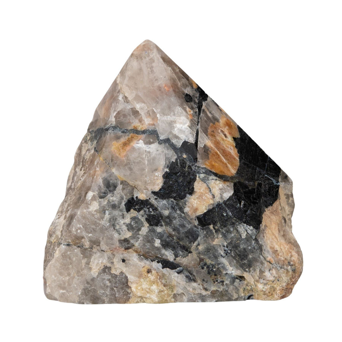 Black Tourmaline with Feldspar