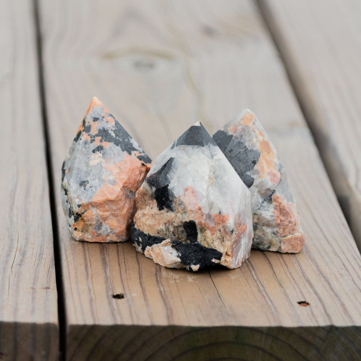 Black Tourmaline with Feldspar