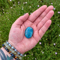 Blue Apatite Palm Stone
